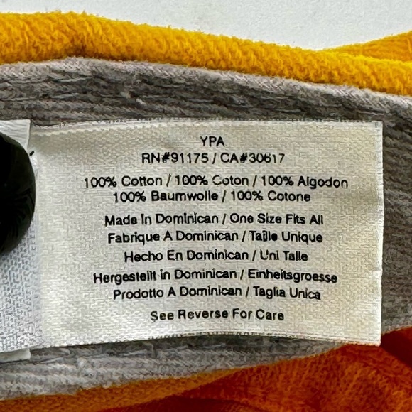 Fila Yellow Ball Cap, Adjustable Buckle‎ Closure - Picture 10 of 12